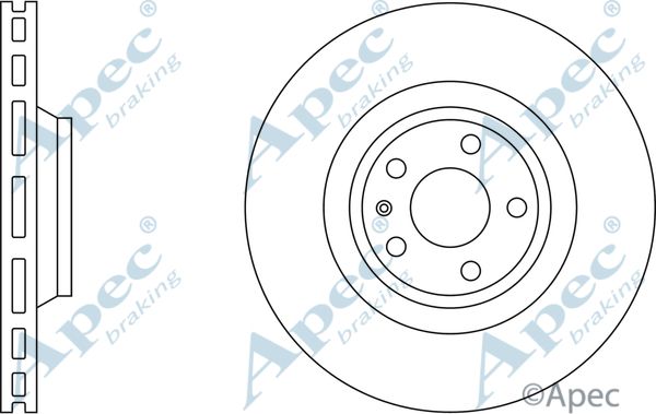 APEC BRAKING Тормозной диск DSK2244